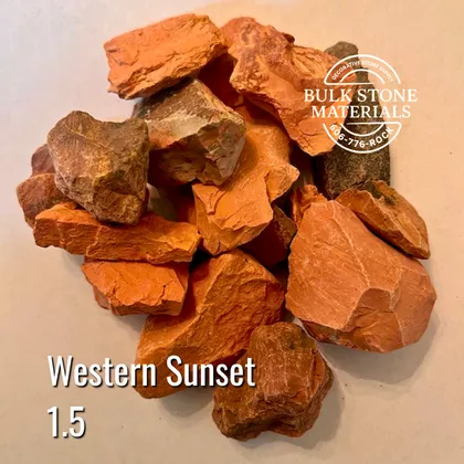 Western Sunset red decorative landscape stone