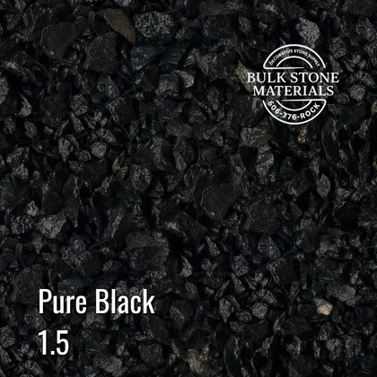 Pure Black decorative landscape stone