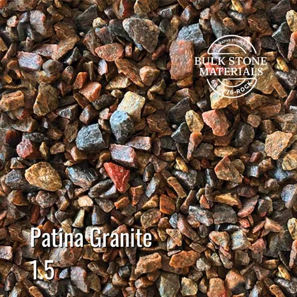 Patina Granite decorative stone for landscape supply yards