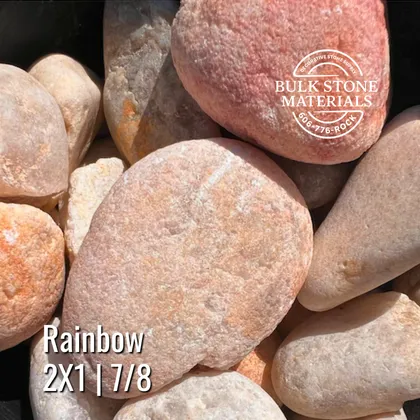 Rainbow decorative landscape stone
