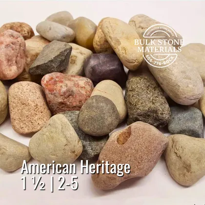 American Heritage river rock landscape stone