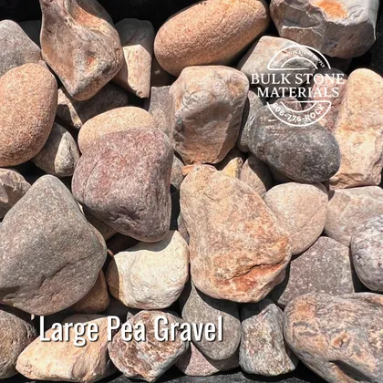 Large Pea Gravel for landscape supply yards