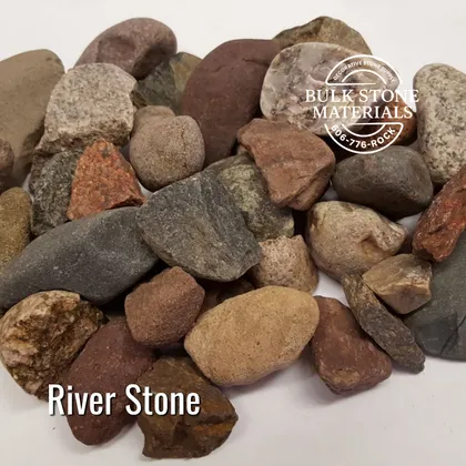 River Stone for bulk landscape supply