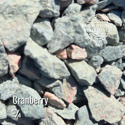 Cranberry decorative landscape stone