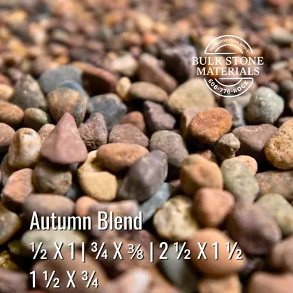 Autumn Blend decorative river rock