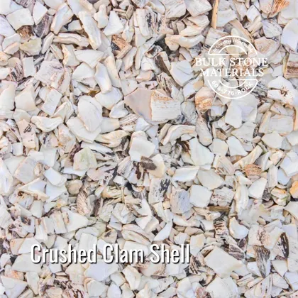 Crushed Clam Shell landscape material