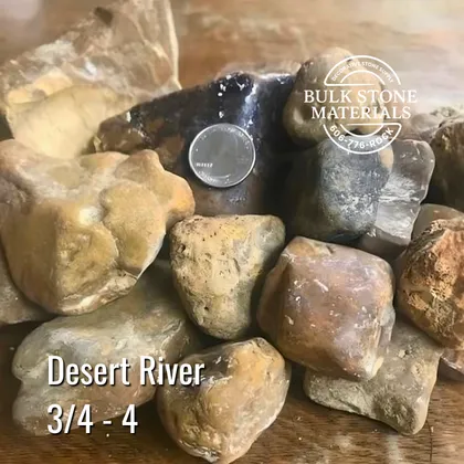 Desert River 3/4 inch to 4 inch stone