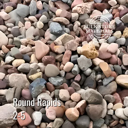 Round Rapids 2 inch to 5 inch river rock