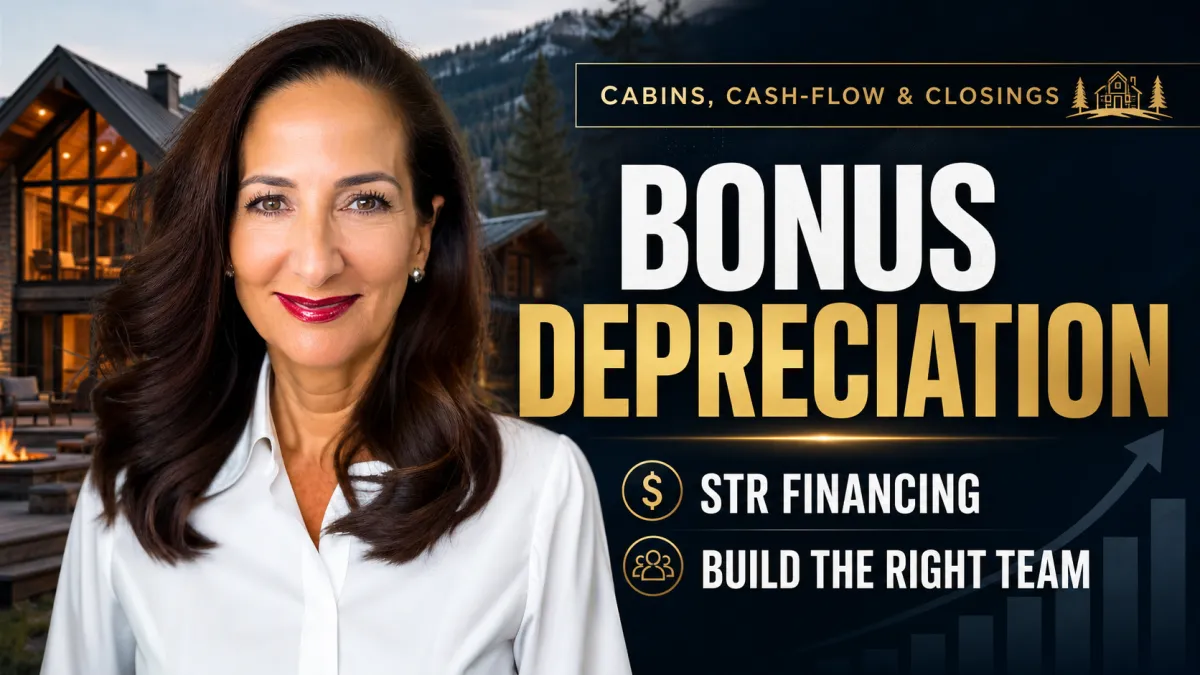 Bonus Depreciation and Short-Term Rentals: What Investors Need to Know Before Buying a Cabin