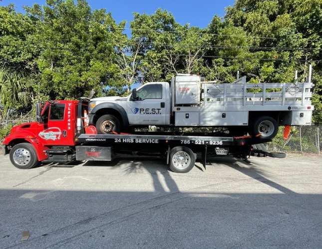 Towing a Commercial Work Vehicle