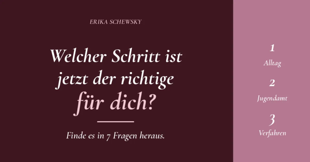 Welcher Schritt ist jetzt der richtige für dich?