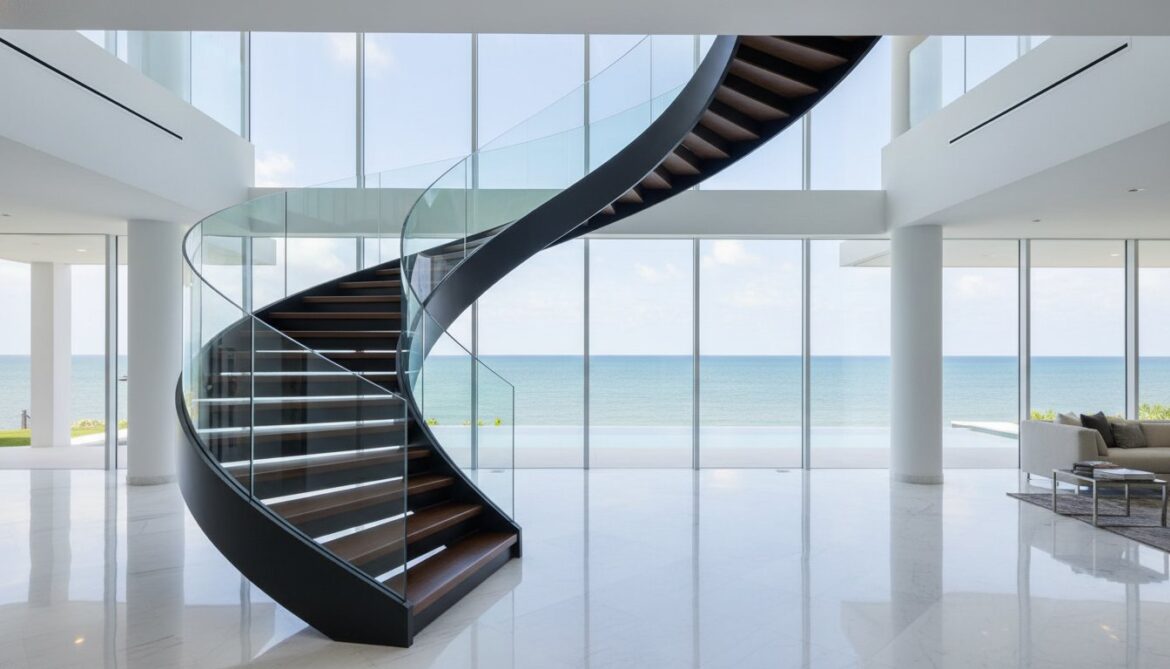 Modern Helical Stairs in Miami and Orlando: The Engineering of Sculptural Elevation