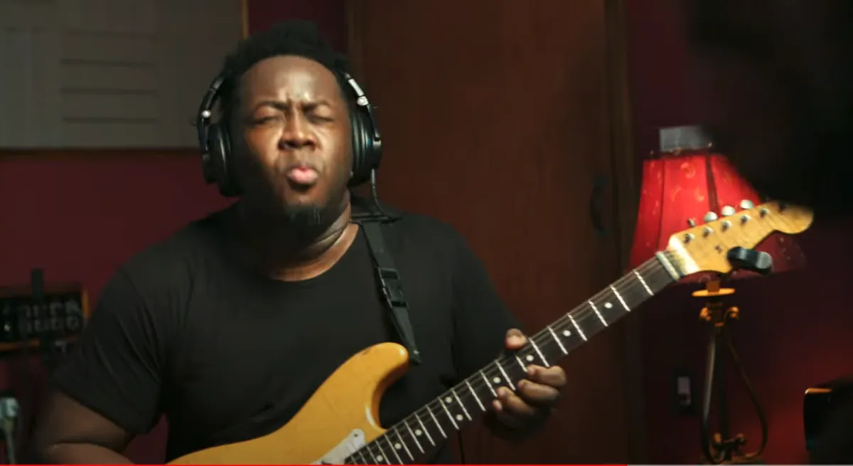 Morganizm performance portrait in studio environment