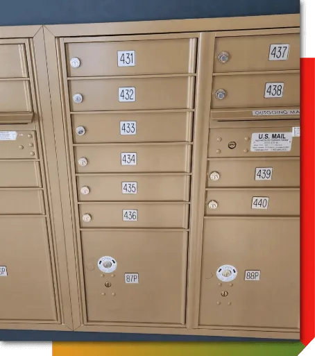 Mailbox lock replacement installed on a mailbox door to secure mail and deliveries