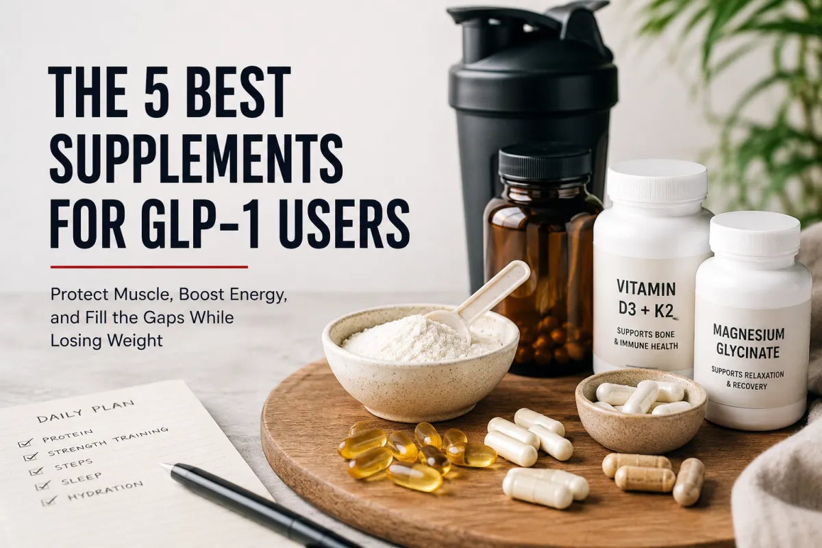 The 5 Best Supplements for GLP-1 Users (Backed by Research)