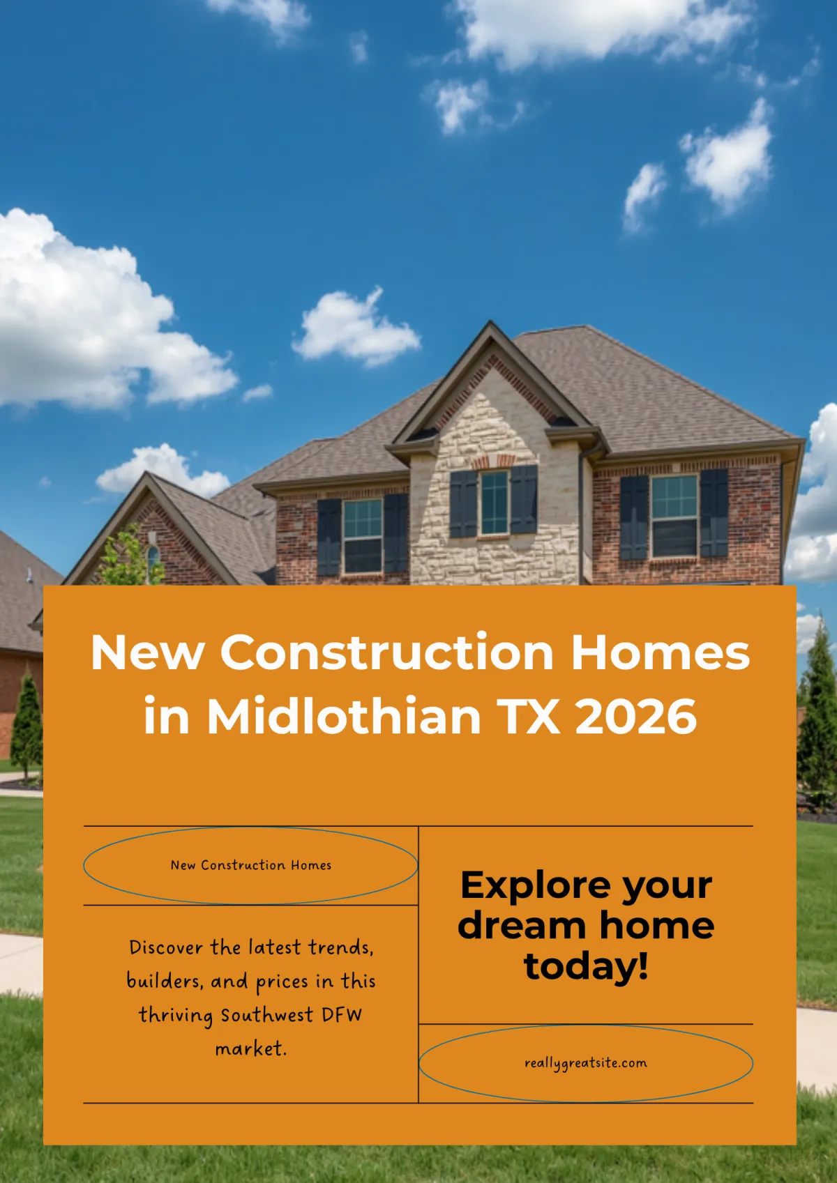 New construction homes in Midlothian TX 2026 builders prices incentives Southwest DFW Refind Realty