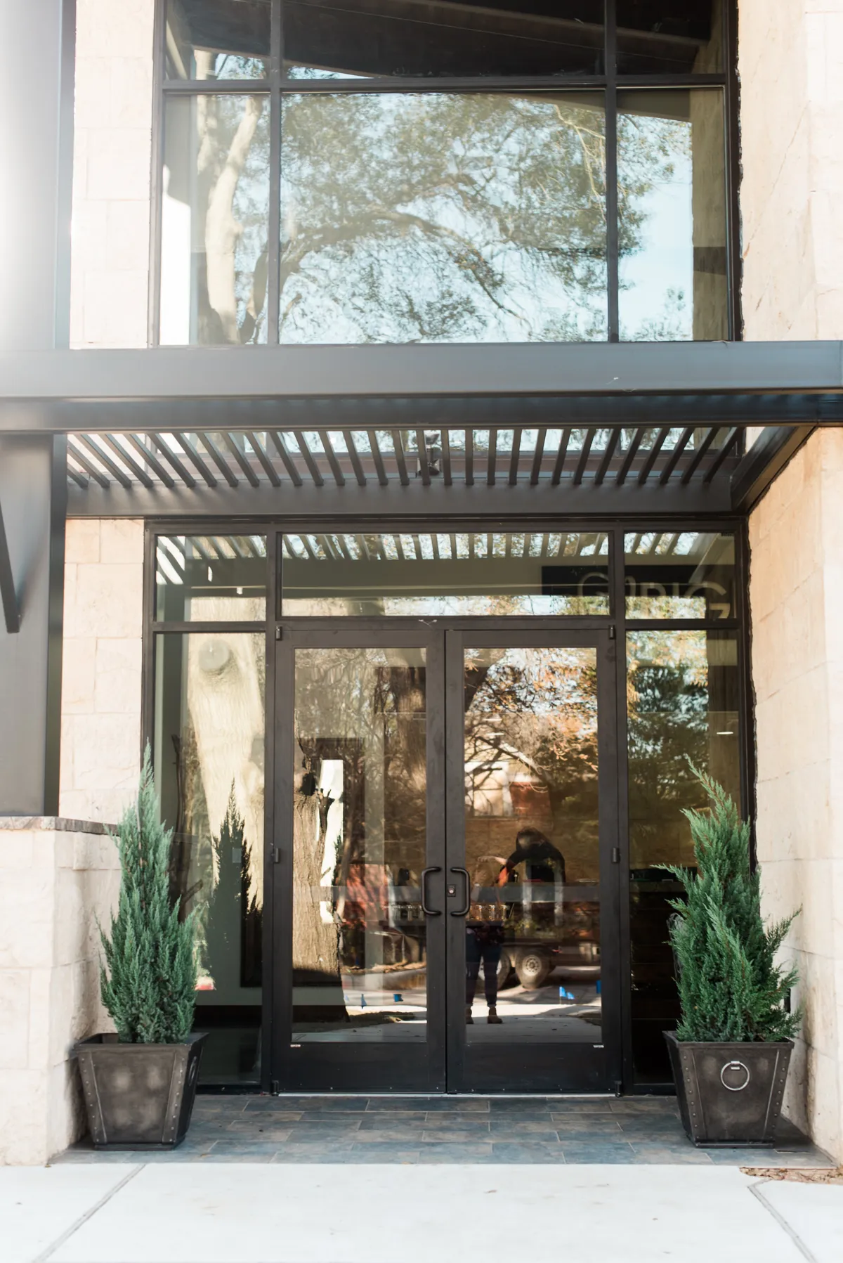 Front entrance of Just Wright Dental and Implant Center in Corsicana, Texas