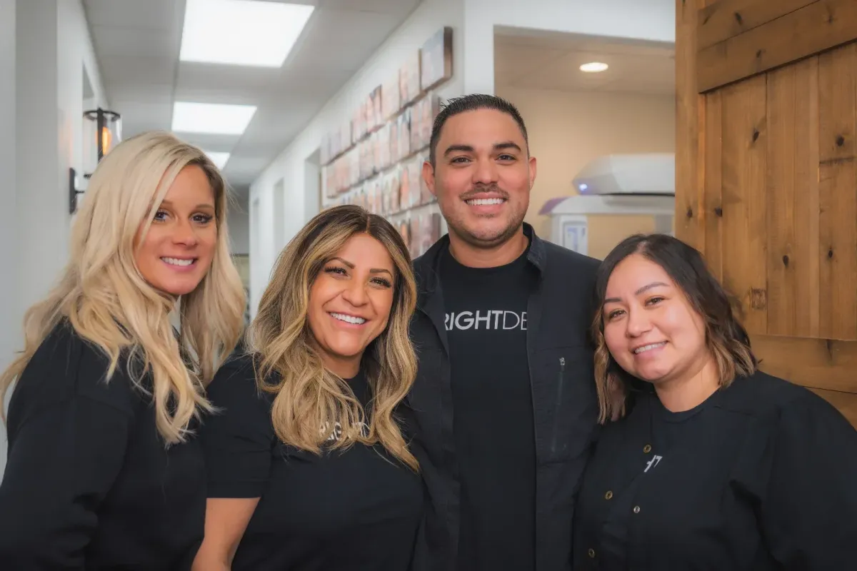 The team at Just Wright Dental and Implant Center in Corsicana, TX, where tooth removal is done in-house