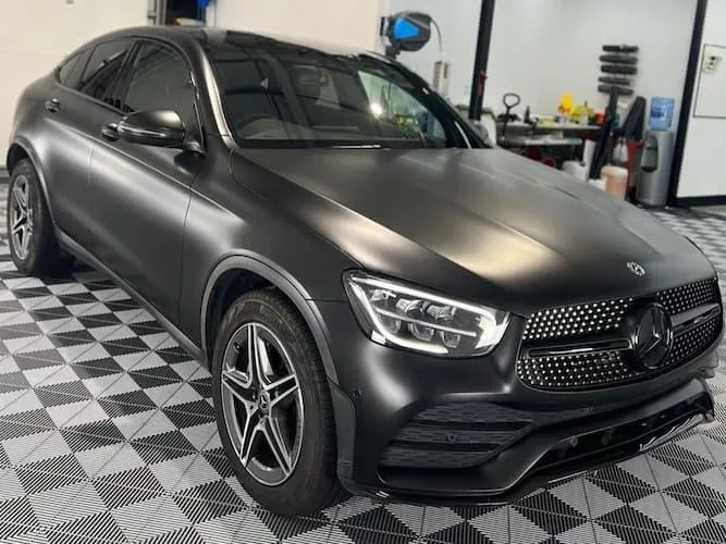 Full Dechrome + Matt Black Wrap Installed