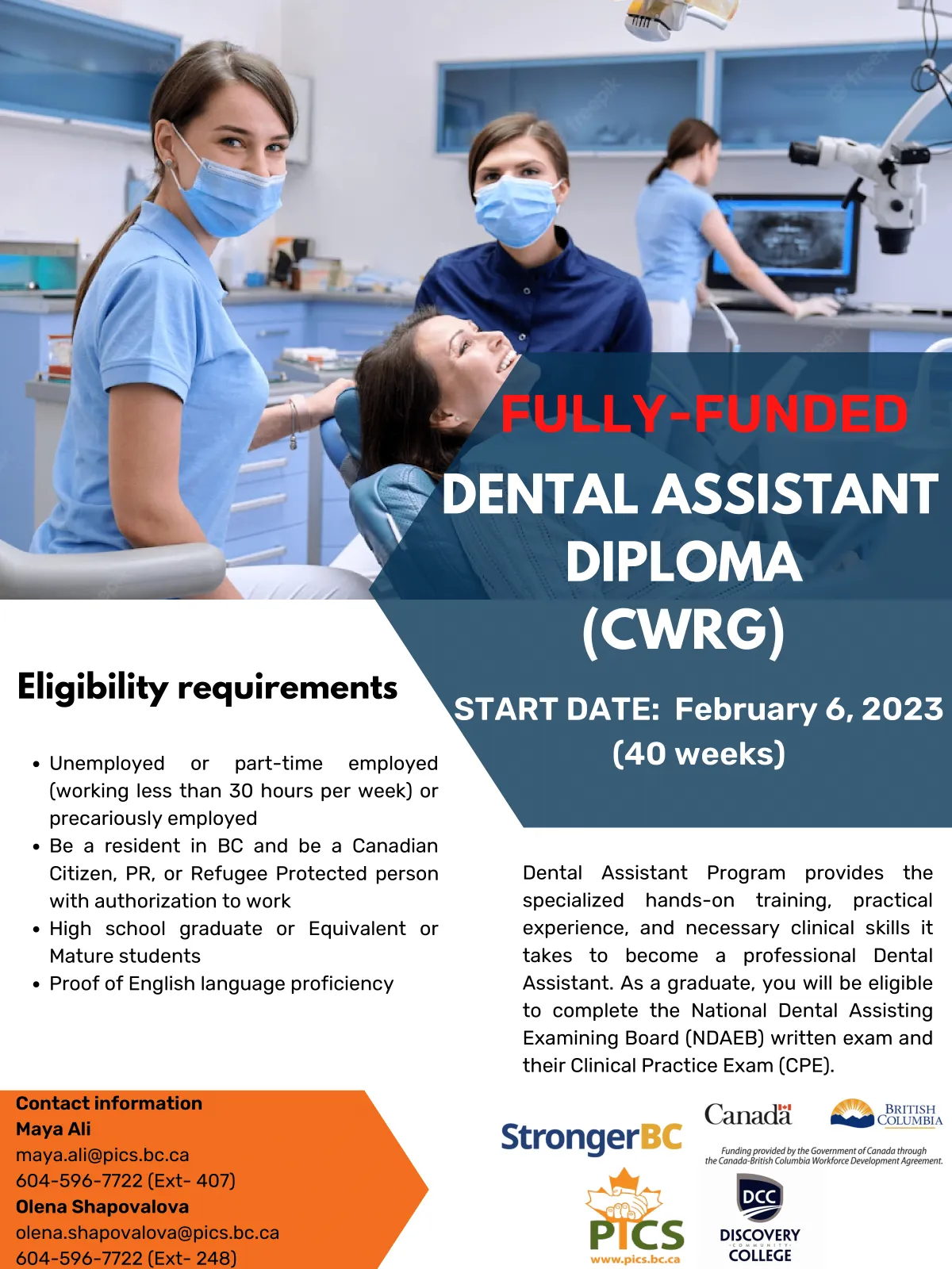 Dental Assistant Diploma (CWRG)
