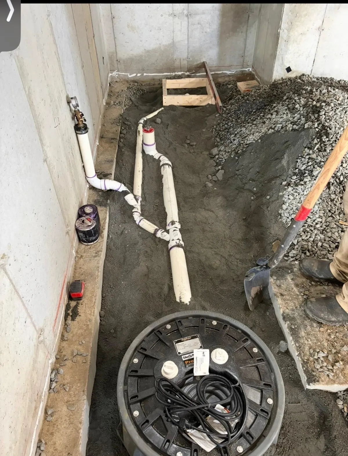 Copper supply piping and near-boiler connections in a residential mechanical room installed by MJC Plumbing