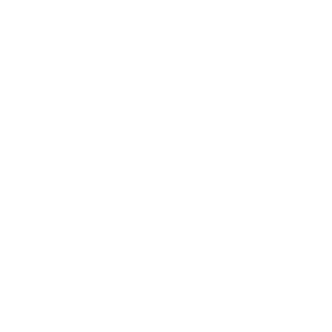 White outline cannabis leaf icon representing quality cannabis