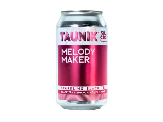 Taunik cannabis beverage brand available at Cannabis Maximus in Brattleboro, Vermont