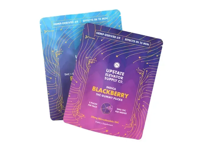 Upstate Elevator Supply Co. cannabis edibles brand available at Cannabis Maximus in Brattleboro, Vermont