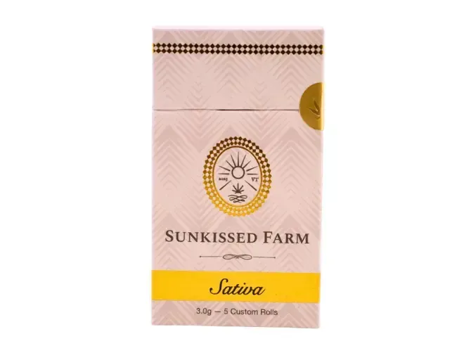 Sunkissed Farm cannabis brand available at Cannabis Maximus in Brattleboro, Vermont