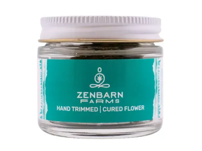 Zenbarn Farms Vermont cannabis brand available at Cannabis Maximus in Brattleboro, Vermont