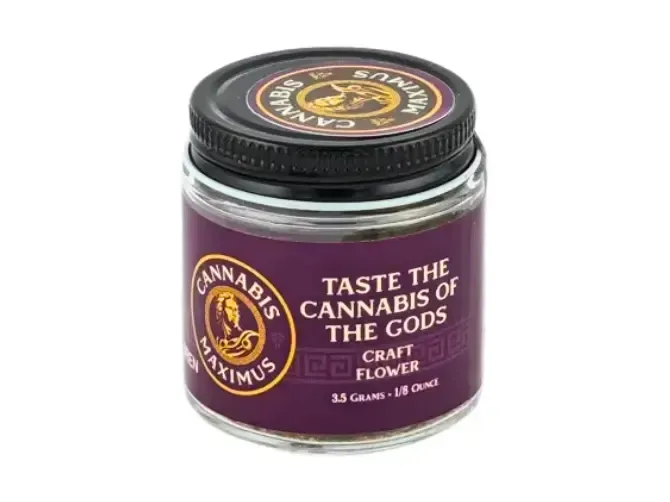 Cannabis Maximus house cannabis brand available at Cannabis Maximus in Brattleboro, Vermont