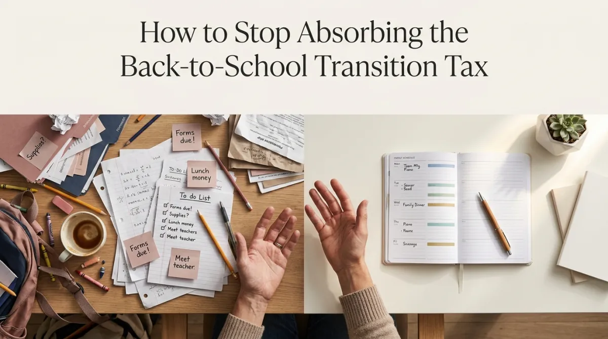 How to Stop Absorbing the Back-to-School Transition Tax