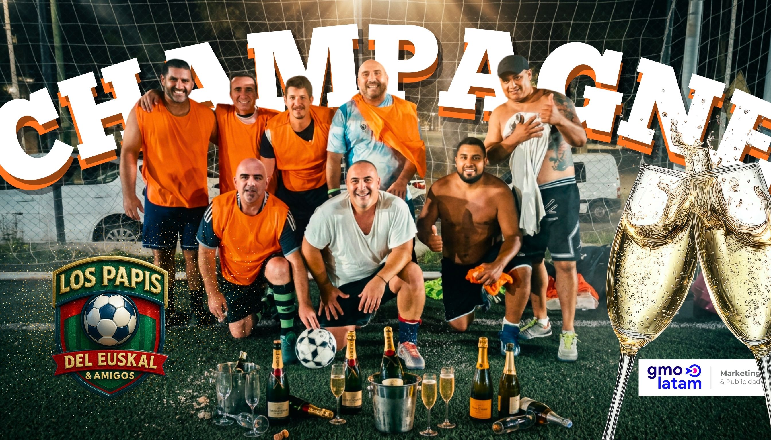 EL CHAMPAGNE LOS PONE NARANJAS