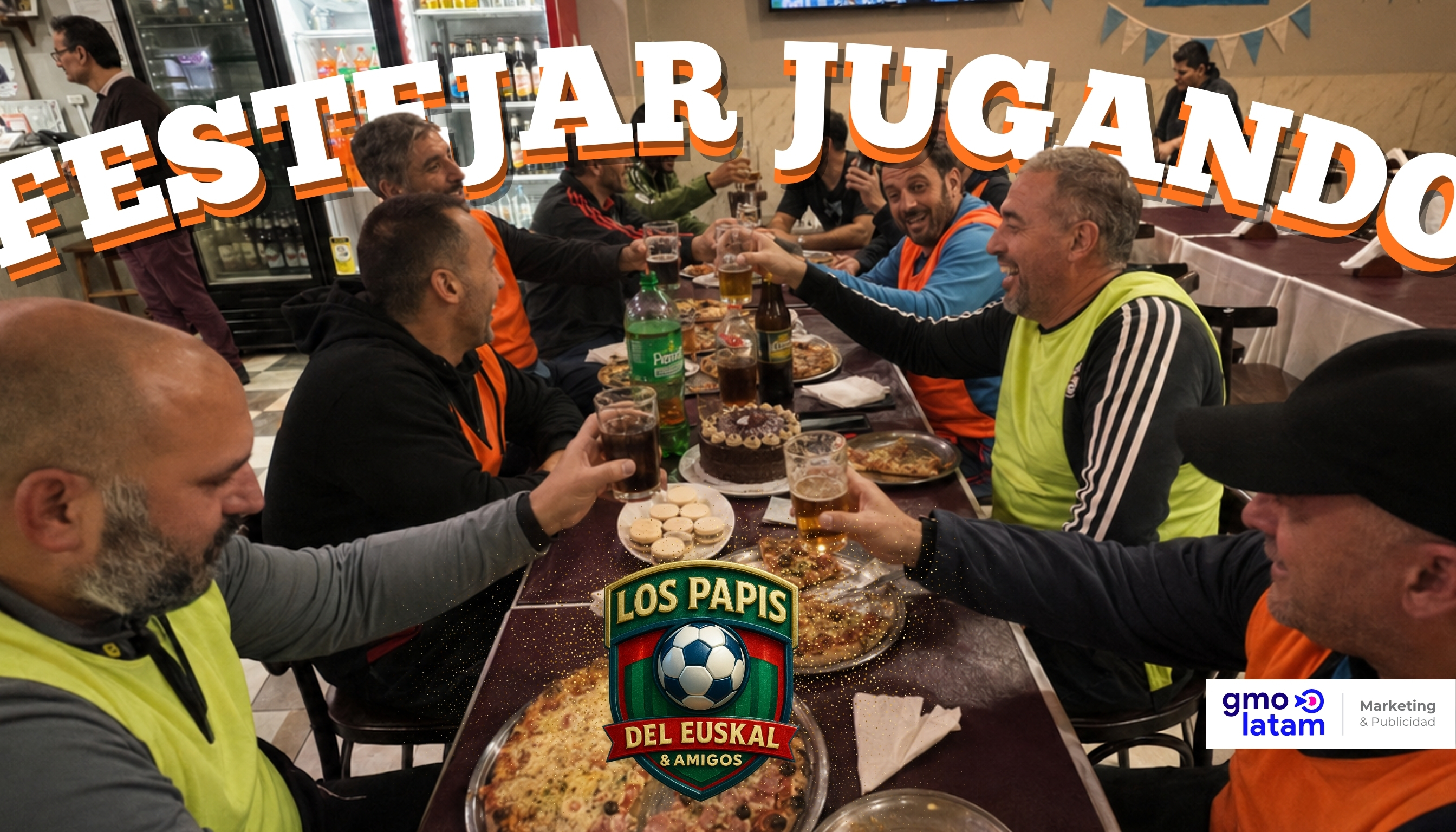 FESTEJAR JUGANDO AL FÚTBOL