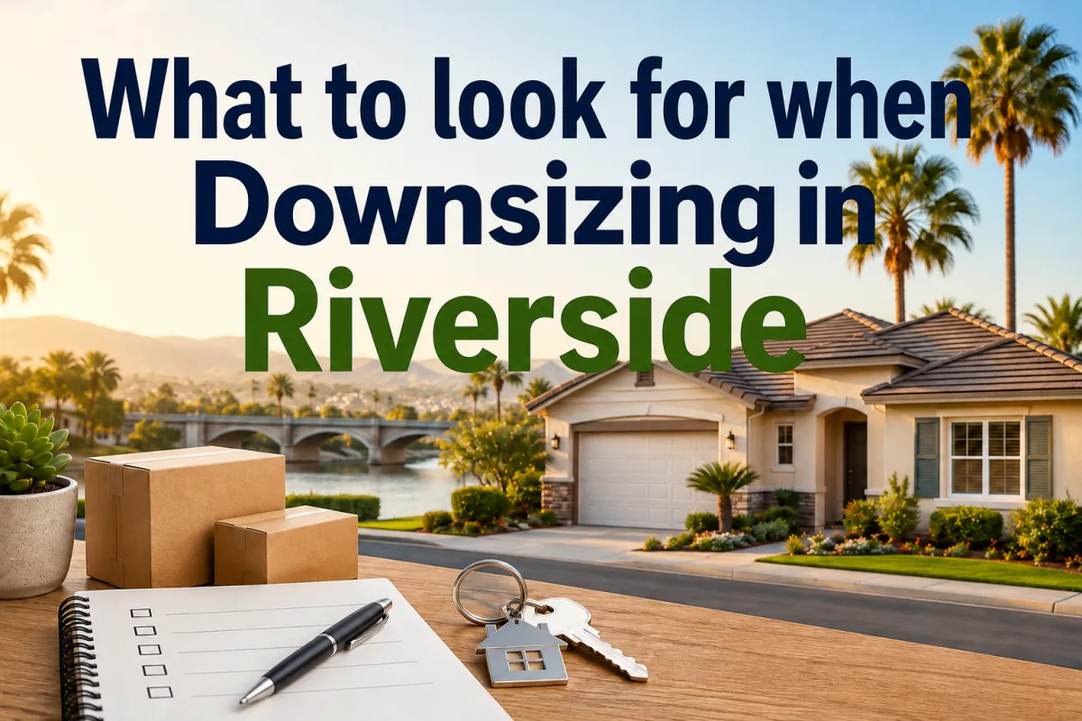What to Look for in a Riverside Downsizing Home