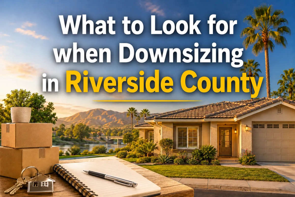 What to Look for When Downsizing in Riverside