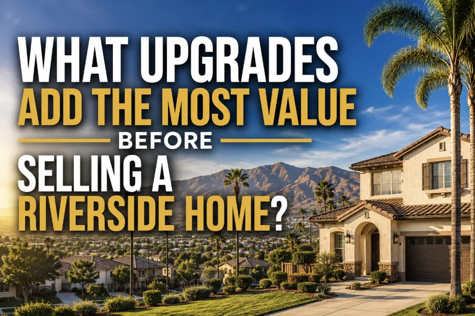 What Upgrades Add the Most Value Before Selling a Riverside Home?