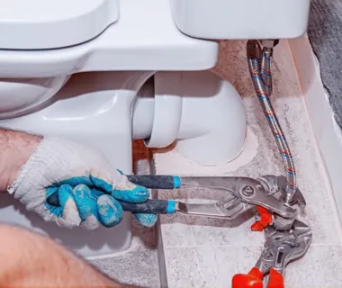 Bathroom sanitary fittings installed for a home in Pakistan