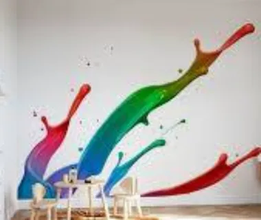 splash  on wall by triton paints