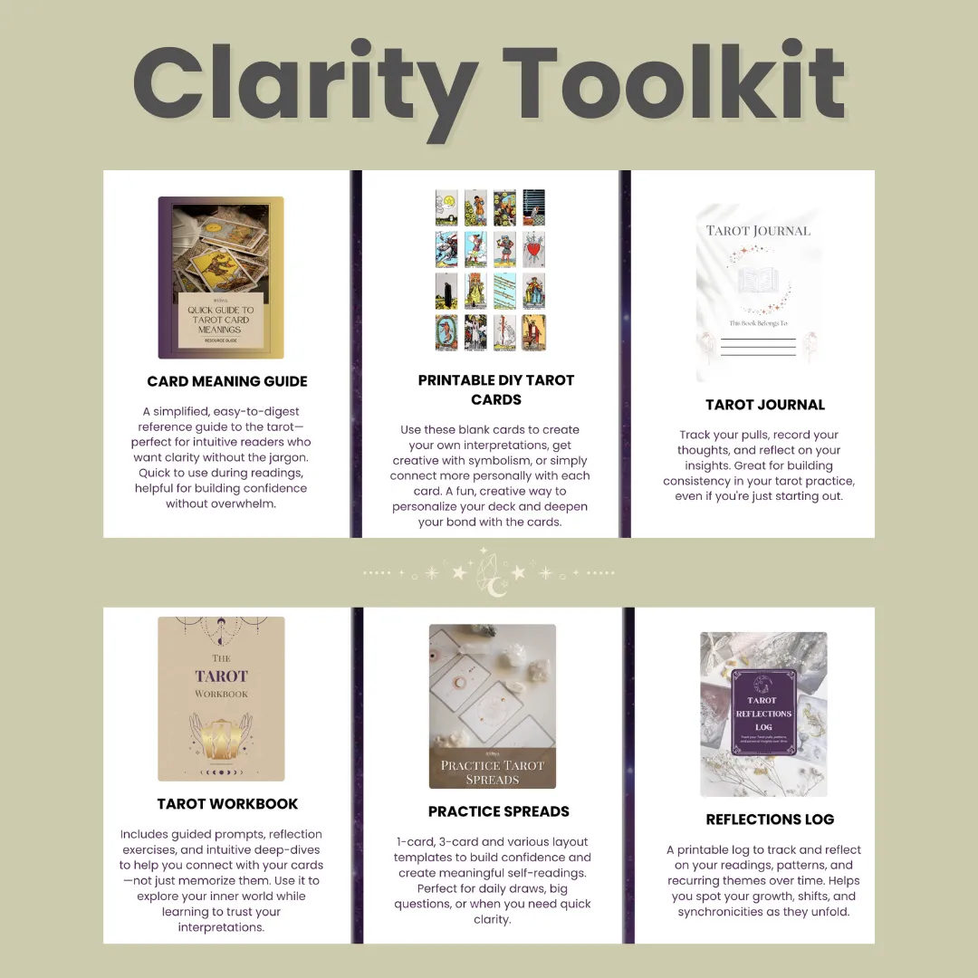 Tarot-based reflection toolkit for personal insight
