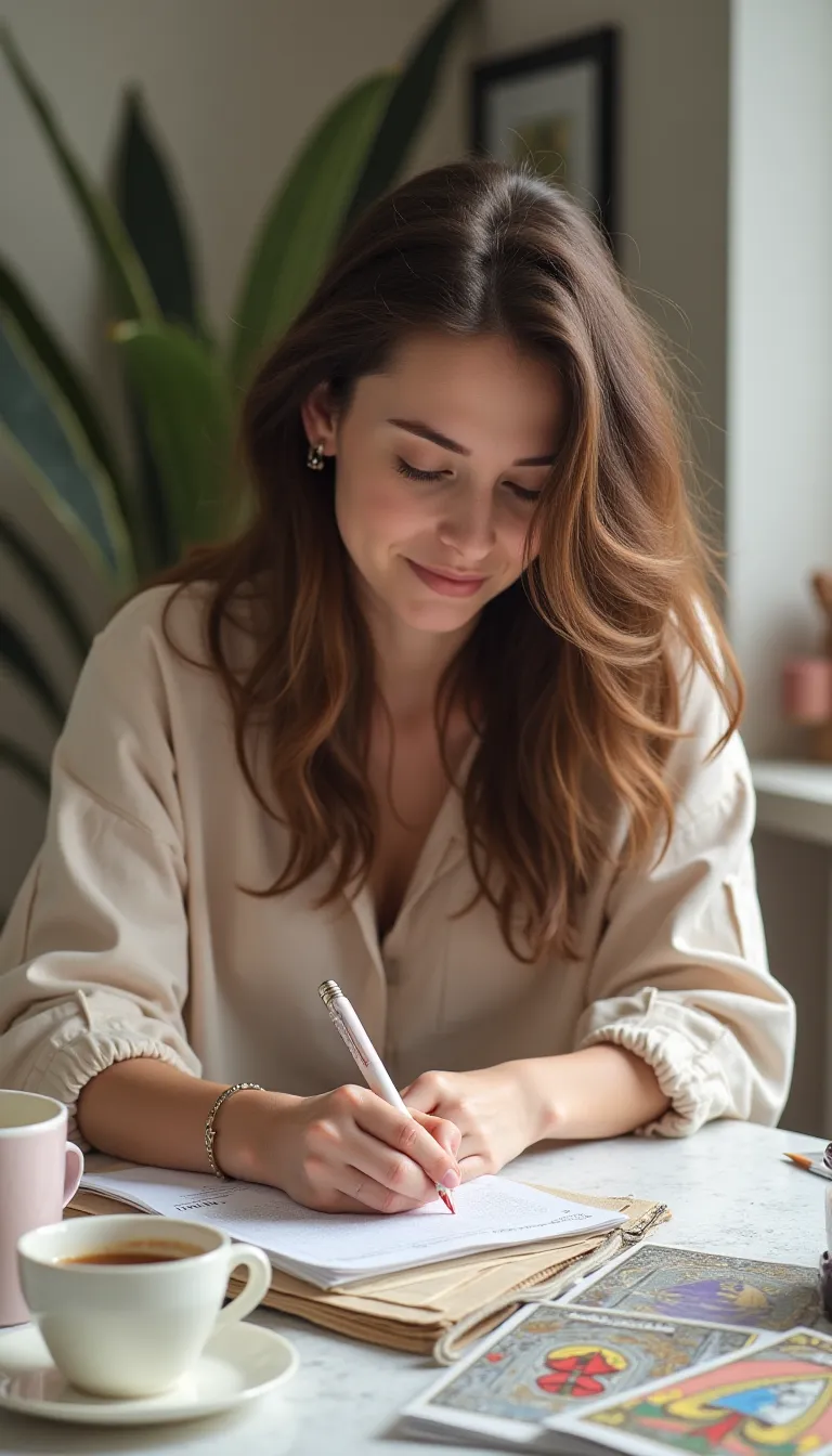 Minimal tarot imagery representing reflection and awareness