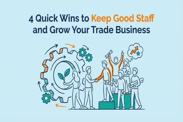 4 Quick Wins to Keep Good Staff and Grow Your Trade Business