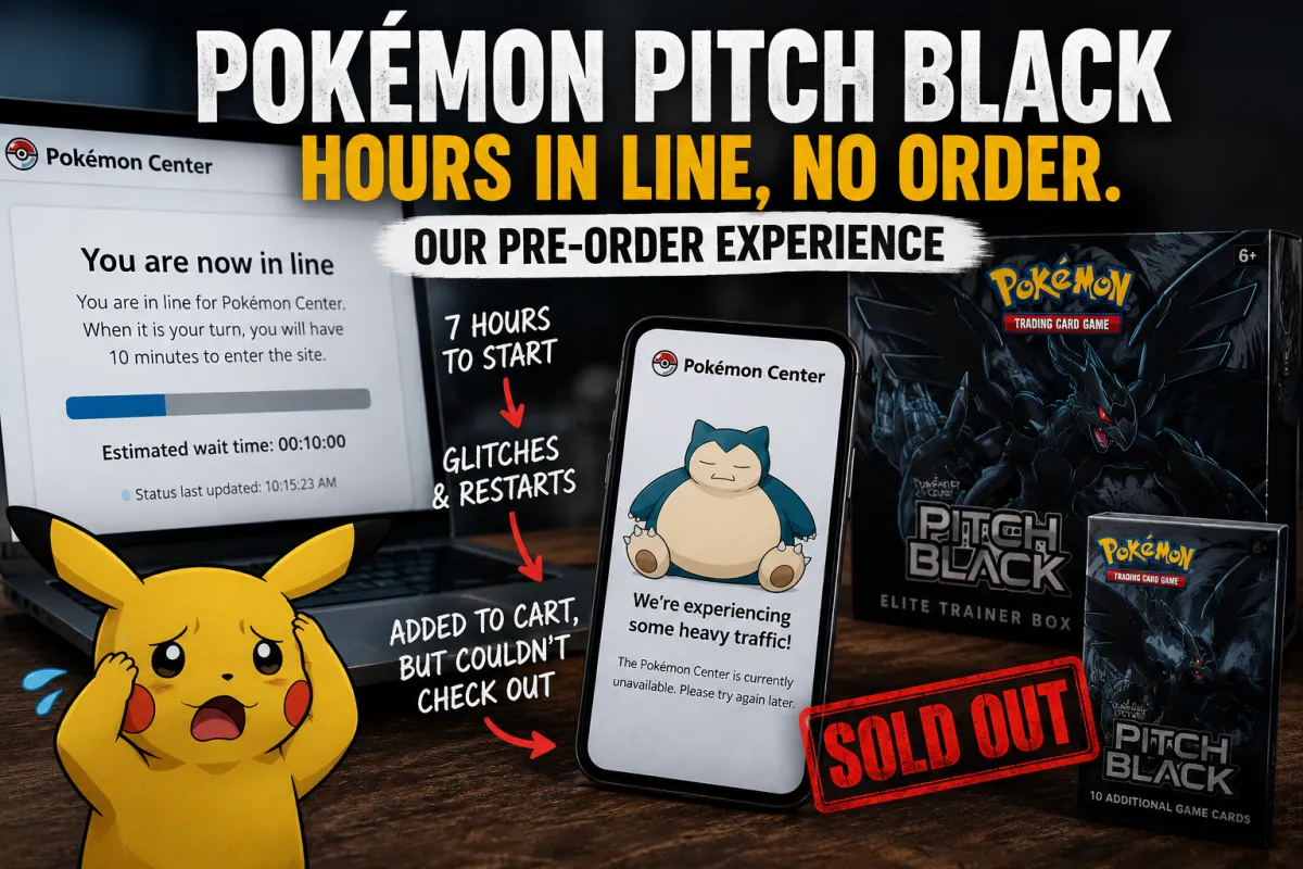 Our Pokémon Pitch Black Pre-Order Experience: Hours in Line, No Order