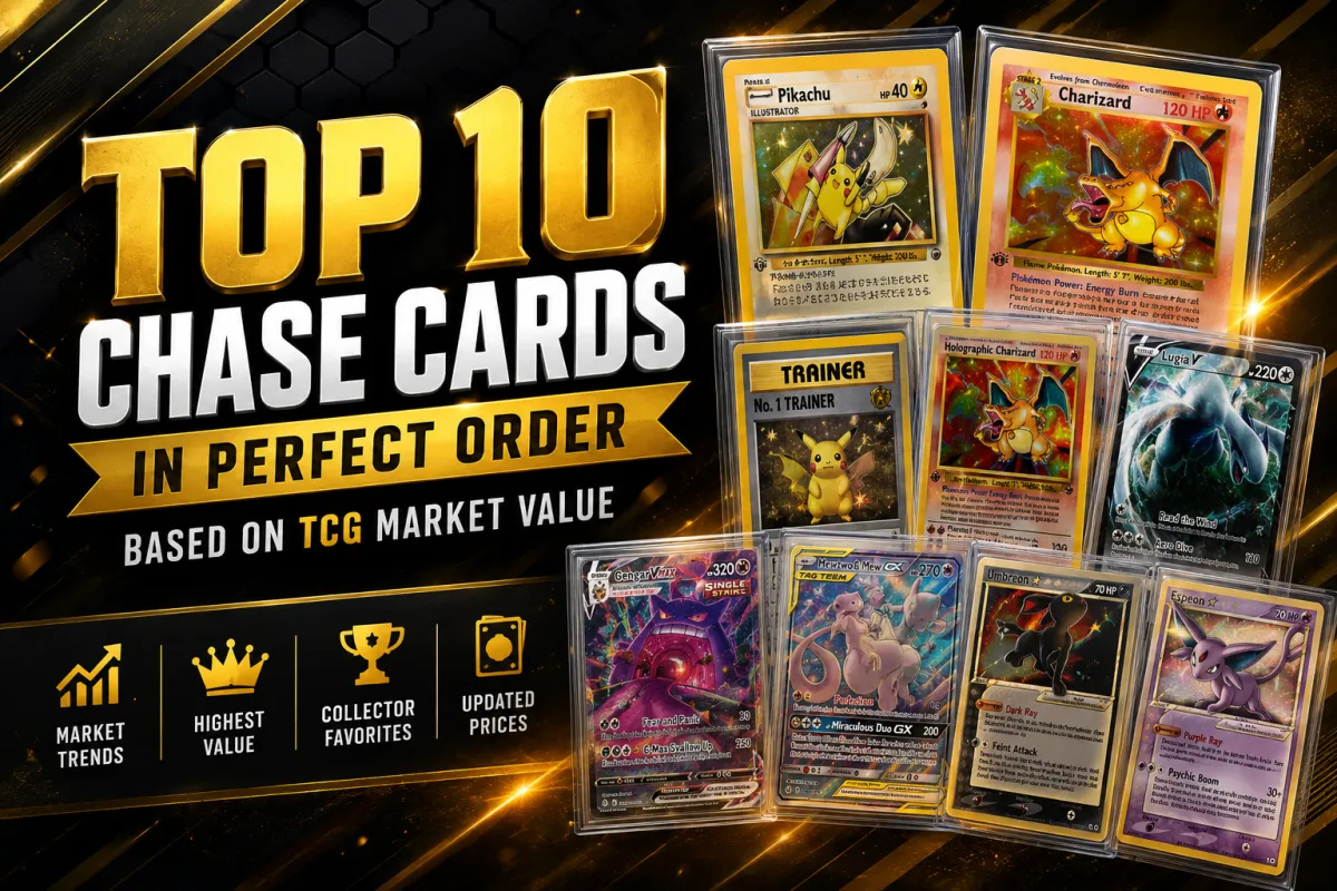 Top 10 Pokémon TCG Chase Cards Right Now (Based on TCGplayer Market Prices)