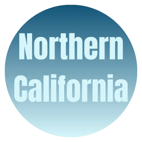 California silhouette with "NorCal" text and "CALIFORNIA" in a stylized font, representing regional identity for sugaring training classes.