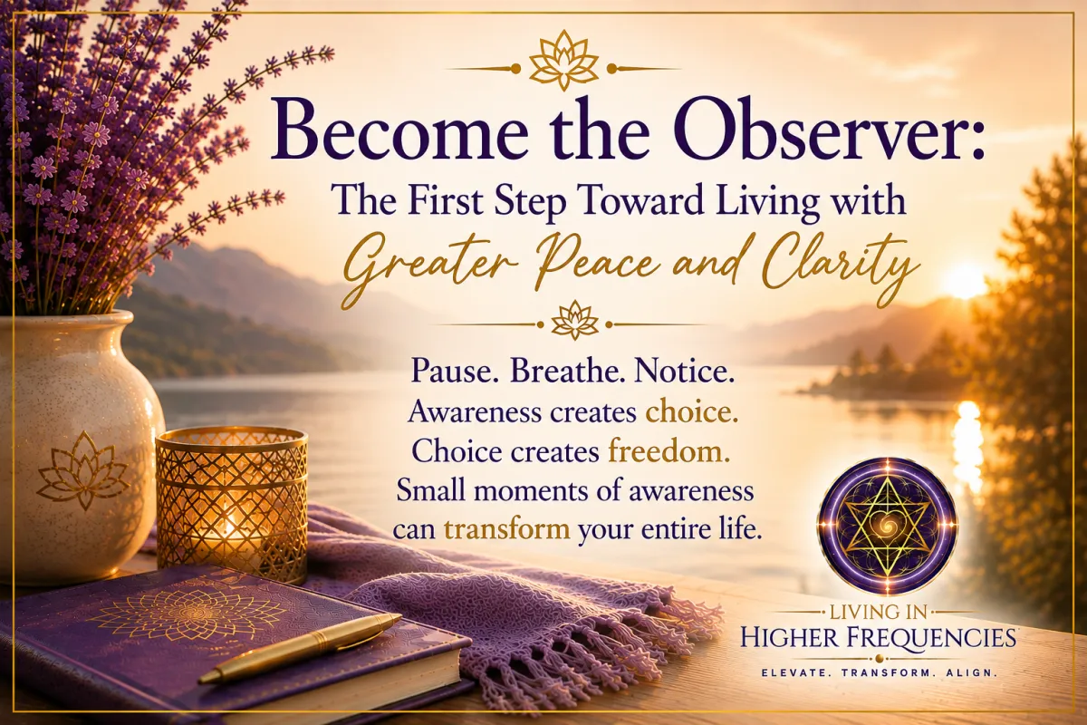 Become the Observer: The First Step Toward Living with Greater Peace and Clarity