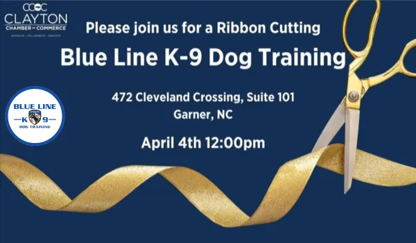 Blue Line K-9 RibbonCutting Clayton Chamber of commerce