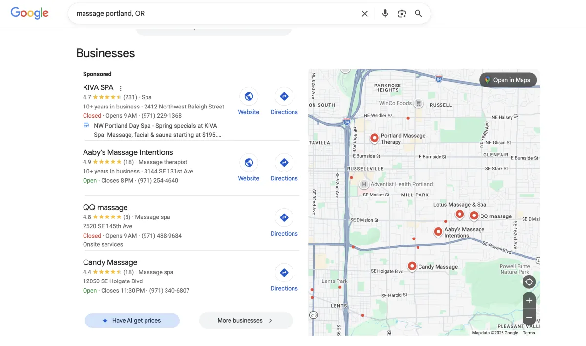 AI Search & Local SEO for Wellness Providers