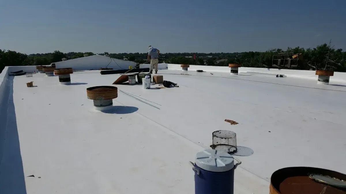 Commercial TPO flat roof