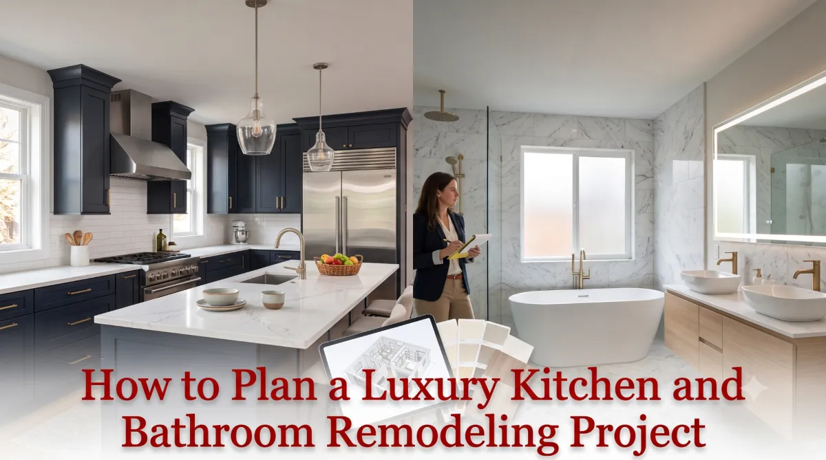 How to Plan a Luxury Kitchen and Bathroom Remodeling Project